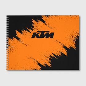 Альбом для рисования с принтом KTM в Курске, 100% бумага
 | матовая бумага, плотность 200 мг. | Тематика изображения на принте: enduro | ktm | moto | motocycle | sportmotorcycle | ктм | мото | мотоспорт