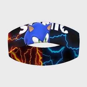 Повязка на голову 3D с принтом SONIC в Курске,  |  | animal | games | hedgehog | sega | sonic | speed | speed sonic | быстрый ёж | ёж | ёжик | игры | персонаж | сега | синий ёж | скорость | соник