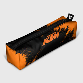 Пенал 3D с принтом KTM в Курске, 100% полиэстер | плотная ткань, застежка на молнии | enduro | ktm | moto | moto sport | motocycle | sportmotorcycle | ктм | мото | мото спорт | мотоспорт | спорт мото