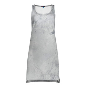 Платье-майка 3D с принтом Мрамор в Курске, 100% полиэстер | полуприлегающий силуэт, широкие бретели, круглый вырез горловины, удлиненный подол сзади. | камень | мрамор | прикольные картинки | текстура | фон