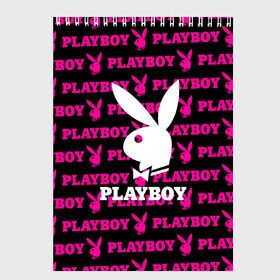 Скетчбук с принтом PLAYBOY в Курске, 100% бумага
 | 48 листов, плотность листов — 100 г/м2, плотность картонной обложки — 250 г/м2. Листы скреплены сверху удобной пружинной спиралью | brand | brazzers | fake taxi | faketaxi | hub | mode | playboy | бразерс | бренд | мода | фейк такси