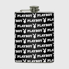 Фляга с принтом PLAYBOY PATTERN | ПЛЕЙБОЙ ПАТТЕРН (Z) в Курске, металлический корпус | емкость 0,22 л, размер 125 х 94 мм. Виниловая наклейка запечатывается полностью | brand | brazzers | fake taxi | faketaxi | hub | mode | playboy | бразерс | бренд | мода | фейк такси