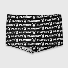 Мужские купальные плавки 3D с принтом PLAYBOY PATTERN | ПЛЕЙБОЙ ПАТТЕРН (Z) в Курске, Полиэстер 85%, Спандекс 15% |  | Тематика изображения на принте: brand | brazzers | fake taxi | faketaxi | hub | mode | playboy | бразерс | бренд | мода | фейк такси