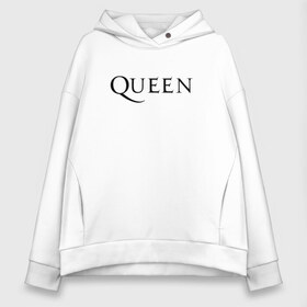 Женское худи Oversize хлопок с принтом QUEEN (НА СПИНЕ) в Курске, френч-терри — 70% хлопок, 30% полиэстер. Мягкий теплый начес внутри —100% хлопок | боковые карманы, эластичные манжеты и нижняя кромка, капюшон на магнитной кнопке | queen | rock | we will rock you | брайан мэи | группа queen | группа квин | джон дикон | квин | королева | король | роджер тейлор | рок | фредди меркьюри