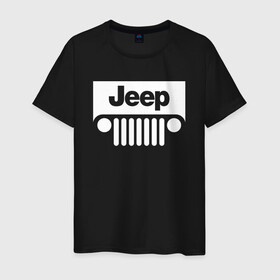 Мужская футболка хлопок с принтом Jeep в Курске, 100% хлопок | прямой крой, круглый вырез горловины, длина до линии бедер, слегка спущенное плечо. | 4на4 | auto | baja | jeep | offroad | trofi | авто | автомобиль | ам | баха | бездорожье | внедорожник | джип | джипинг | джиппинг | машина | машины | оффроад | полный привод