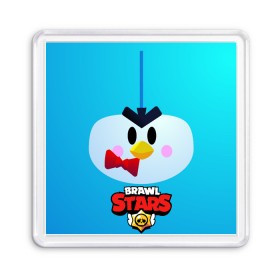 Магнит 55*55 с принтом Brawl Stars Penguin в Курске, Пластик | Размер: 65*65 мм; Размер печати: 55*55 мм | penguin | pengvin | pingvin | пенгвин | пингвин