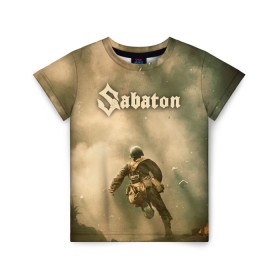 Детская футболка 3D с принтом Sabaton в Курске, 100% гипоаллергенный полиэфир | прямой крой, круглый вырез горловины, длина до линии бедер, чуть спущенное плечо, ткань немного тянется | battle | panzerkampf | primo victoria | sabaton | the art of war | the great war | атака мертвецов | бисмарк | броден | войны | группа | йоаким | латный ботинок | метал | ночные ведьмы | пауэр | рок | рыцарские доспехи | сабатон