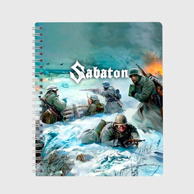 Тетрадь с принтом Sabaton в Курске, 100% бумага | 48 листов, плотность листов — 60 г/м2, плотность картонной обложки — 250 г/м2. Листы скреплены сбоку удобной пружинной спиралью. Уголки страниц и обложки скругленные. Цвет линий — светло-серый
 | battle | panzerkampf | primo victoria | sabaton | the art of war | the great war | атака мертвецов | бисмарк | броден | войны | группа | йоаким | латный ботинок | метал | ночные ведьмы | пауэр | рок | рыцарские доспехи | сабатон