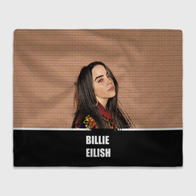 Плед 3D с принтом Billie Eilish в Курске, 100% полиэстер | закругленные углы, все края обработаны. Ткань не мнется и не растягивается | billie eilish | билли айлиш | музыка