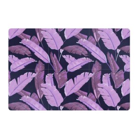 Магнитный плакат 3Х2 с принтом Tropical leaves 4 purple в Курске, Полимерный материал с магнитным слоем | 6 деталей размером 9*9 см | leaves | palms. тропические | tropical | листья | пальмы