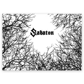 Поздравительная открытка с принтом SABATON в Курске, 100% бумага | плотность бумаги 280 г/м2, матовая, на обратной стороне линовка и место для марки
 | primo victoria | sabaton | йоаким броден | радио тапка. | сабатон