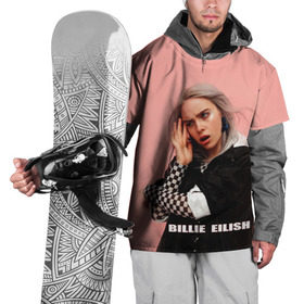 Накидка на куртку 3D с принтом Billie Eilish в Курске, 100% полиэстер |  | bad guy | billie eilish | артист | билли айлиш | музыка | певец | фото