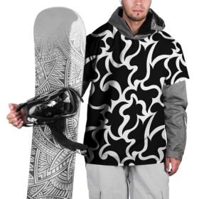 Накидка на куртку 3D с принтом Чёрно-белая мозаика в Курске, 100% полиэстер |  | Тематика изображения на принте: абстракция | белый | бесшовный | декоративный | дублировать | мозаика | орнамент | пазл | повторять | пятна | узор | чёрный