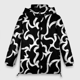 Женская зимняя куртка 3D с принтом Чёрно-белая мозаика в Курске, верх — 100% полиэстер; подкладка — 100% полиэстер; утеплитель — 100% полиэстер | длина ниже бедра, силуэт Оверсайз. Есть воротник-стойка, отстегивающийся капюшон и ветрозащитная планка. 

Боковые карманы с листочкой на кнопках и внутренний карман на молнии | абстракция | белый | бесшовный | декоративный | дублировать | мозаика | орнамент | пазл | повторять | пятна | узор | чёрный