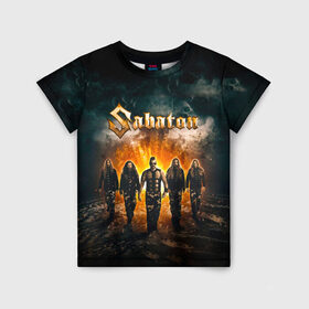 Детская футболка 3D с принтом Sabaton в Курске, 100% гипоаллергенный полиэфир | прямой крой, круглый вырез горловины, длина до линии бедер, чуть спущенное плечо, ткань немного тянется | Тематика изображения на принте: battle | panzerkampf | primo victoria | sabaton | the art of war | the great war | атака мертвецов | бисмарк | броден | войны | группа | йоаким | латный ботинок | метал | ночные ведьмы | пауэр | рок | рыцарские доспехи | сабатон