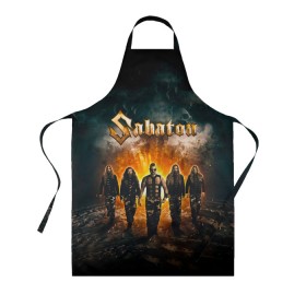 Фартук 3D с принтом Sabaton в Курске, 100% полиэстер | общий размер — 65 х 85 см, ширина нагрудника — 26 см, горловина — 53 см, длина завязок — 54 см, общий обхват в поясе — 173 см. Принт на завязках и на горловине наносится с двух сторон, на основной части фартука — только с внешней стороны | battle | panzerkampf | primo victoria | sabaton | the art of war | the great war | атака мертвецов | бисмарк | броден | войны | группа | йоаким | латный ботинок | метал | ночные ведьмы | пауэр | рок | рыцарские доспехи | сабатон