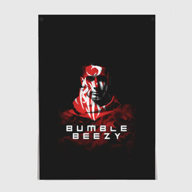 Постер с принтом BUMBLE BEEZY в Курске, 100% бумага
 | бумага, плотность 150 мг. Матовая, но за счет высокого коэффициента гладкости имеет небольшой блеск и дает на свету блики, но в отличии от глянцевой бумаги не покрыта лаком | bamble | beezey | beezy | bumbl | bumble | бамбал | бамбл | бамблбизи | бизи | бумбл