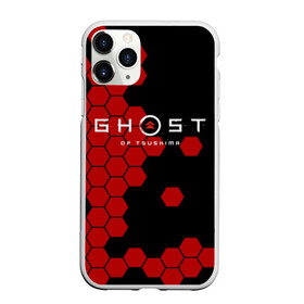 Чехол для iPhone 11 Pro матовый с принтом Ghost в Курске, Силикон |  | ghost of tsushima | playstation 4 | бесшумный | дзин | красный листок | монгол | монголы | монгольская империя | призрак | самураи | самурай | хан | цусима | япония