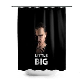 Штора 3D для ванной с принтом Little Big. Илья Прусикин в Курске, 100% полиэстер | плотность материала — 100 г/м2. Стандартный размер — 146 см х 180 см. По верхнему краю — пластиковые люверсы для креплений. В комплекте 10 пластиковых колец | little big | евровидение | илья прусикин