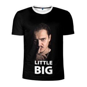 Мужская футболка 3D спортивная с принтом Little Big. Илья Прусикин в Курске, 100% полиэстер с улучшенными характеристиками | приталенный силуэт, круглая горловина, широкие плечи, сужается к линии бедра | little big | евровидение | илья прусикин