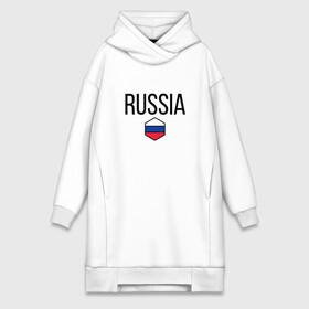 Платье-худи хлопок с принтом Россия в Курске,  |  | flag | great | russia | the | россия | русский | флаг | я