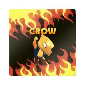 Магнит виниловый Квадрат с принтом BRAWL STARS CROW в Курске, полимерный материал с магнитным слоем | размер 9*9 см, закругленные углы | bibi | brawl | brawl stars | crow | leon | max | sally | shark | stars | акула | биби | бравл | бравл старс | браво старс | игра | компьютерная | кров | леон | леон акула | старс | шарк