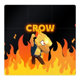 Магнитный плакат 3Х3 с принтом BRAWL STARS CROW в Курске, Полимерный материал с магнитным слоем | 9 деталей размером 9*9 см | bibi | brawl | brawl stars | crow | leon | max | sally | shark | stars | акула | биби | бравл | бравл старс | браво старс | игра | компьютерная | кров | леон | леон акула | старс | шарк