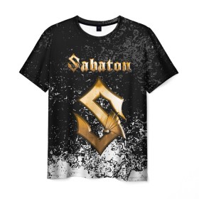 Мужская футболка 3D с принтом SABATON в Курске, 100% полиэфир | прямой крой, круглый вырез горловины, длина до линии бедер | sabaton | skull | даниель муллбак | йоаким броден | крис рёланд | оскар монтелиус | пэр сундстрём | рикард сунден | сабатон | скелет | тоббе энглунд | томми юханссон | ханнес ван дал | черепа