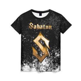 Женская футболка 3D с принтом SABATON в Курске, 100% полиэфир ( синтетическое хлопкоподобное полотно) | прямой крой, круглый вырез горловины, длина до линии бедер | sabaton | skull | даниель муллбак | йоаким броден | крис рёланд | оскар монтелиус | пэр сундстрём | рикард сунден | сабатон | скелет | тоббе энглунд | томми юханссон | ханнес ван дал | черепа