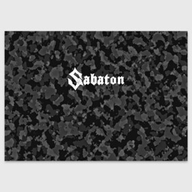 Поздравительная открытка с принтом SABATON | САБАТОН (Z) в Курске, 100% бумага | плотность бумаги 280 г/м2, матовая, на обратной стороне линовка и место для марки
 | sabaton | skull | даниель муллбак | йоаким броден | крис рёланд | оскар монтелиус | пэр сундстрём | рикард сунден | сабатон | скелет | тоббе энглунд | томми юханссон | ханнес ван дал | черепа