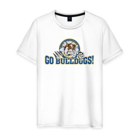 Мужская футболка хлопок с принтом GO BULLDOGS в Курске, 100% хлопок | прямой крой, круглый вырез горловины, длина до линии бедер, слегка спущенное плечо. | Тематика изображения на принте: cw | go bulldogs | jughead | pop s | riverdale | vdgerir | ривердейл | сидаб