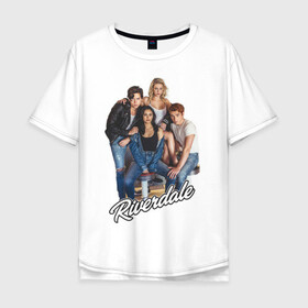 Мужская футболка хлопок Oversize с принтом Riverdale heroes в Курске, 100% хлопок | свободный крой, круглый ворот, “спинка” длиннее передней части | go bulldogs | jughead | pop s | riverdale | vdgerir