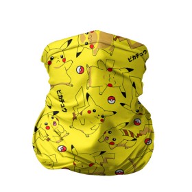 Бандана-труба 3D с принтом ПИКАЧУ в Курске, 100% полиэстер, ткань с особыми свойствами — Activecool | плотность 150‒180 г/м2; хорошо тянется, но сохраняет форму | pika pika | pikachu | pokemon | пика пика | пикачу | покемон