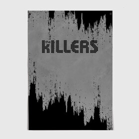 Постер с принтом The Killers Logo в Курске, 100% бумага
 | бумага, плотность 150 мг. Матовая, но за счет высокого коэффициента гладкости имеет небольшой блеск и дает на свету блики, но в отличии от глянцевой бумаги не покрыта лаком | brandon flowers | david keuning | killers | альтернативный рок | брэндон флауэрс | дэйв кенинг | инди рок | постпанк ривайвл | хартленд рок