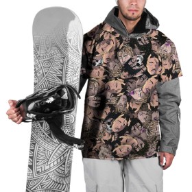 Накидка на куртку 3D с принтом Juice WRLD в Курске, 100% полиэстер |  | Тематика изображения на принте: juice wrld | rap | raper | блевота | голова | лицо | паттерн | репер | рэп