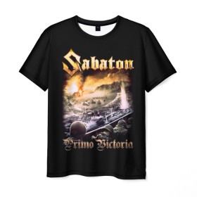 Мужская футболка 3D с принтом SABATON. в Курске, 100% полиэфир | прямой крой, круглый вырез горловины, длина до линии бедер | sabaton | даниель муллбак | йоаким броден | крис рёланд | оскар монтелиус | пэр сундстрём | рикард сунден | сабатон | тоббе энглунд | томми юханссон | ханнес ван дал