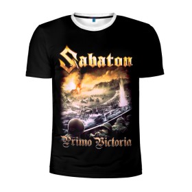 Мужская футболка 3D спортивная с принтом SABATON. в Курске, 100% полиэстер с улучшенными характеристиками | приталенный силуэт, круглая горловина, широкие плечи, сужается к линии бедра | sabaton | даниель муллбак | йоаким броден | крис рёланд | оскар монтелиус | пэр сундстрём | рикард сунден | сабатон | тоббе энглунд | томми юханссон | ханнес ван дал