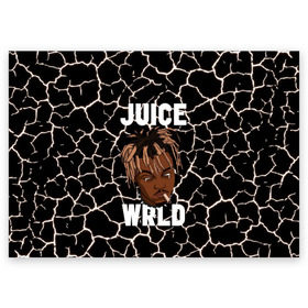 Поздравительная открытка с принтом Juice WRLD. в Курске, 100% бумага | плотность бумаги 280 г/м2, матовая, на обратной стороне линовка и место для марки
 | eminem | godzilla | juice wrld | rap | американский рэпер | годзила | зарубежный реп | маршалл брюс мэтерс | музыка | реп | рэпер | эминем