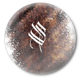 Значок с принтом Stigmata в Курске,  металл | круглая форма, металлическая застежка в виде булавки | music | rock | stigmata | альтернатива | музыка | рок | стигмата | тарас уманский