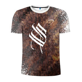 Мужская футболка 3D спортивная с принтом Stigmata в Курске, 100% полиэстер с улучшенными характеристиками | приталенный силуэт, круглая горловина, широкие плечи, сужается к линии бедра | music | rock | stigmata | альтернатива | музыка | рок | стигмата | тарас уманский