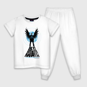 Детская пижама хлопок с принтом Castiel - Hey Assbutt в Курске, 100% хлопок |  брюки и футболка прямого кроя, без карманов, на брюках мягкая резинка на поясе и по низу штанин
 | castiel | supernatural | vdzabma | кастиэль | сверхъестественное