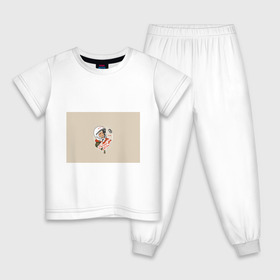 Детская пижама хлопок с принтом Спасибо, Юра! в Курске, 100% хлопок |  брюки и футболка прямого кроя, без карманов, на брюках мягкая резинка на поясе и по низу штанин
 | Тематика изображения на принте: 12 апреля 1961 год | astronaut | celebrity | cosmonautics day | hero | space | yuri gagarin | герой | день космонавтики | знаменитость | космонавт | космос | первый в космосе | поехали | ссср | юрий гагарин