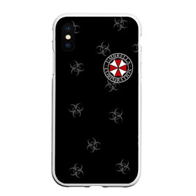 Чехол для iPhone XS Max матовый с принтом Umbrella Corp в Курске, Силикон | Область печати: задняя сторона чехла, без боковых панелей | biohazard | corporation | nemesis | resident evil | umbrella | virus | амбрела | амбрелла | биологическая угроза | вирус | зонт | обитель зла | резидент ивл