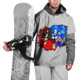 Накидка на куртку 3D с принтом Sonic в Курске, 100% полиэстер |  | sonic | sonic 2020 | ежик | кино | мультфильм | соник 2020 | соник фильм