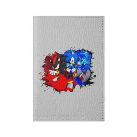 Обложка для паспорта матовая кожа с принтом Sonic в Курске, натуральная матовая кожа | размер 19,3 х 13,7 см; прозрачные пластиковые крепления | Тематика изображения на принте: sonic | sonic 2020 | ежик | кино | мультфильм | соник 2020 | соник фильм