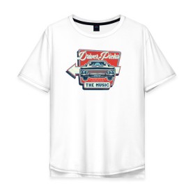 Мужская футболка хлопок Oversize с принтом Driver Picks The Music в Курске, 100% хлопок | свободный крой, круглый ворот, “спинка” длиннее передней части | impala | supernatural | vdzabma | импала | сверхъестественное