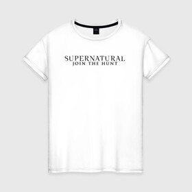 Женская футболка хлопок с принтом Supernatural Angel Wings в Курске, 100% хлопок | прямой крой, круглый вырез горловины, длина до линии бедер, слегка спущенное плечо | supernatural | vdzabma | сверхъестественное