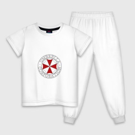 Детская пижама хлопок с принтом Umbrella Corp. в Курске, 100% хлопок |  брюки и футболка прямого кроя, без карманов, на брюках мягкая резинка на поясе и по низу штанин
 | 