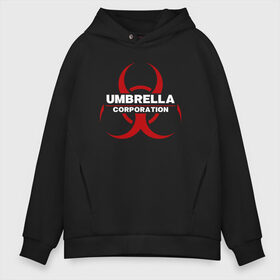 Мужское худи Oversize хлопок с принтом Umbrella в Курске, френч-терри — 70% хлопок, 30% полиэстер. Мягкий теплый начес внутри —100% хлопок | боковые карманы, эластичные манжеты и нижняя кромка, капюшон на магнитной кнопке | biohazard | corporation | nemesis | resident evil | umbrella | virus | амбрела | амбрелла | биологическая угроза | вирус | зонт | обитель зла | резидент ивл