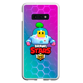 Чехол для Samsung S10E с принтом BRAWL STARS (SPROUT) [2] в Курске, Силикон | Область печати: задняя сторона чехла, без боковых панелей | Тематика изображения на принте: 8 bit | android | brawl | brawl stars | clash | clash royale | game | leon | royale | sprout | stars | андроид | игра | кольт | леон | мобильные игры | спраут